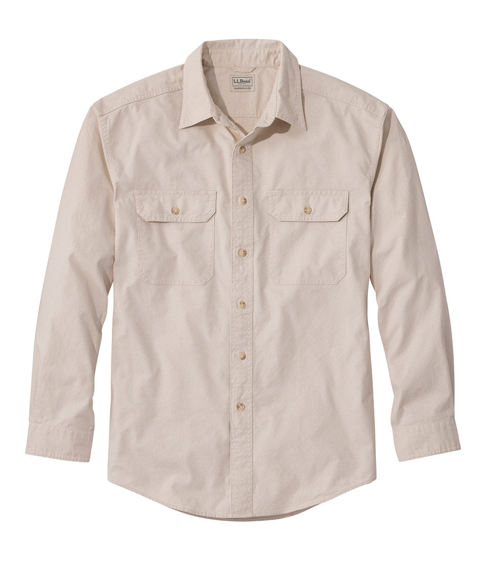 Men's Sunwashed Canvas Shirt, Traditional Fit | L.L.Bean US