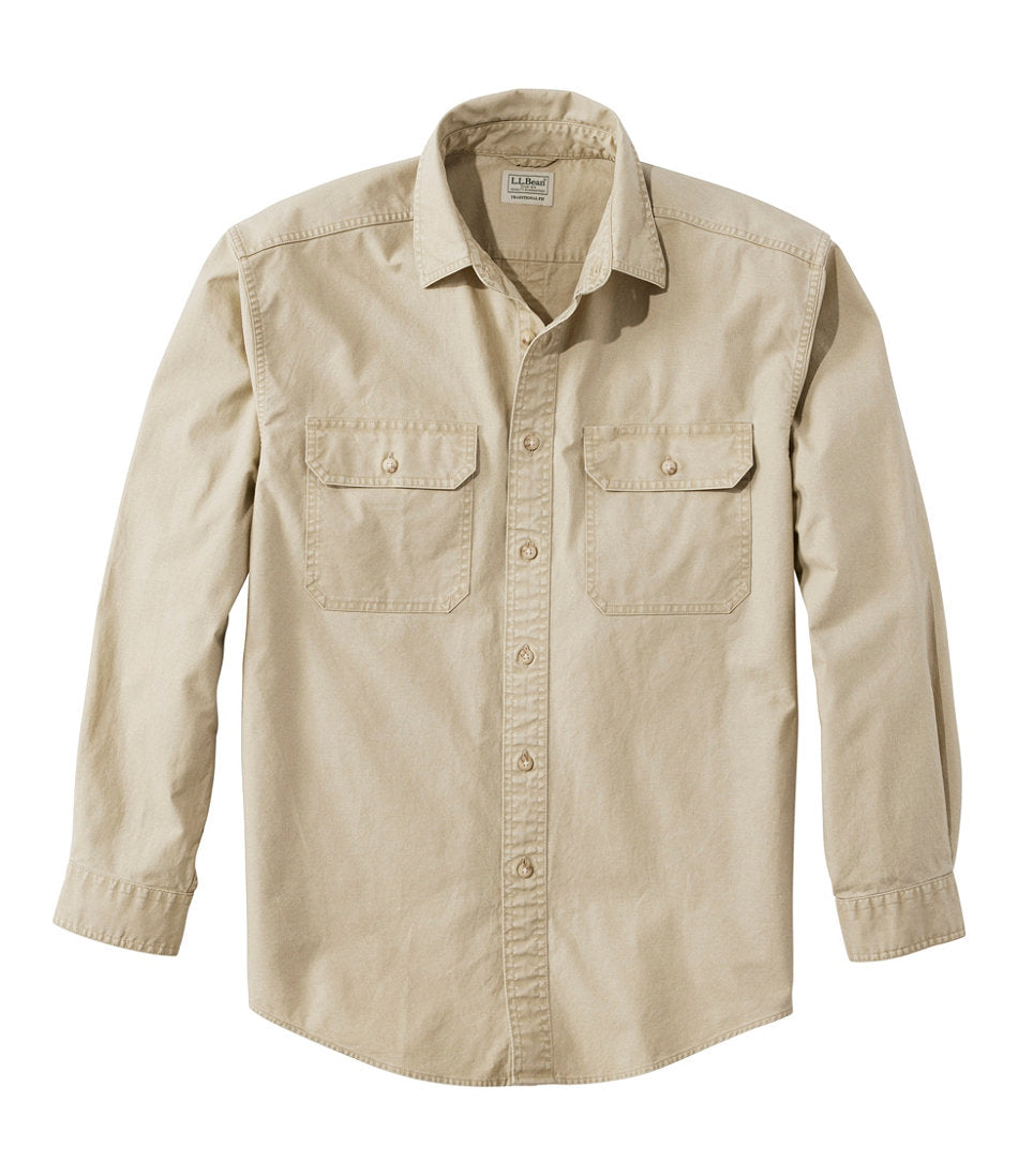 Men's Sunwashed Canvas Shirt, Traditional Fit | L.L.Bean US