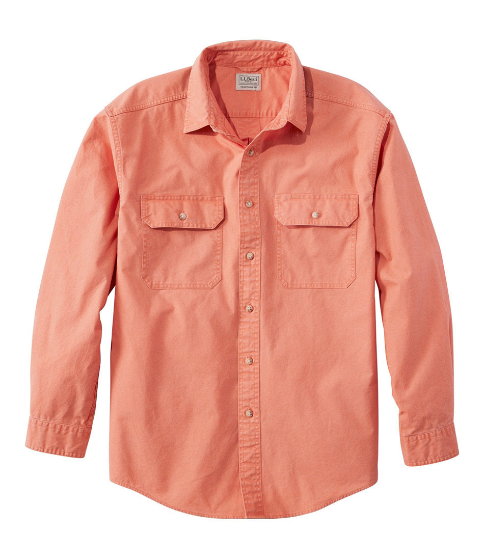 Men's Sunwashed Canvas Shirt, Traditional Fit | L.L.Bean US