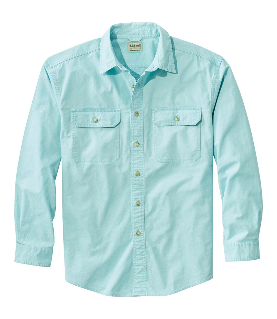 Men's Sunwashed Canvas Shirt, Traditional Fit | L.L.Bean US