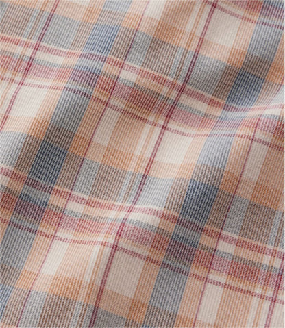 Men's Sunwashed Corduroy Shirt, Slightly Fitted Untucked Fit, Plaid | L.L.Bean US