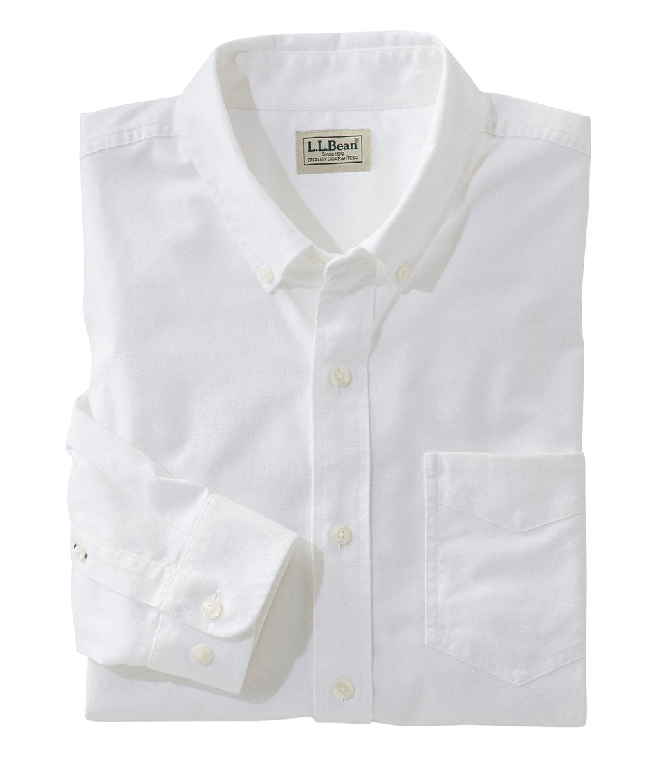 Men's Comfort Stretch® Oxford Shirt, Traditional Untucked Fit | L.L.Bean outlet