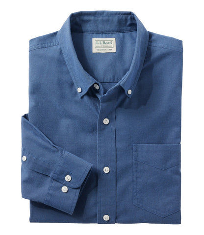 Men's Comfort Stretch® Oxford Shirt, Traditional Untucked Fit | L.L.Bean outlet