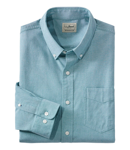Men's Comfort Stretch® Oxford Shirt, Traditional Untucked Fit | L.L.Bean outlet
