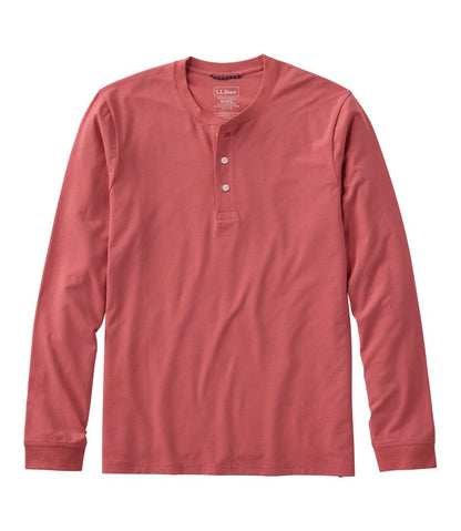 Men's Comfort Stretch Performance® Pima Tee, Long-Sleeve Henley | L.L.Bean discount