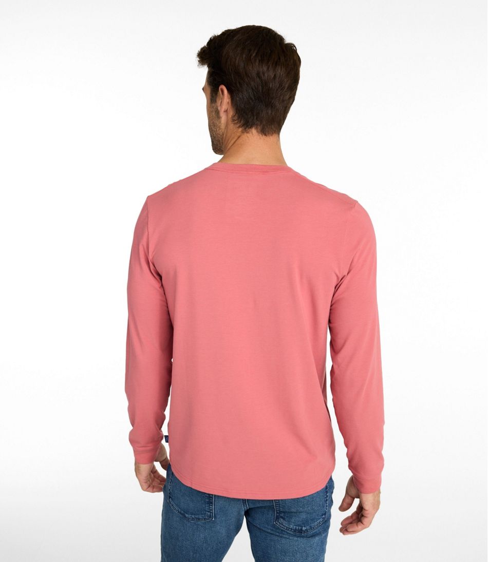 Men's Comfort Stretch Performance® Pima Tee, Long-Sleeve Henley | L.L.Bean discount
