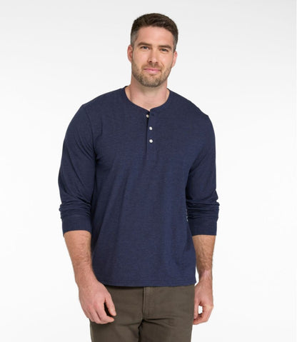 Men's Comfort Stretch Performance® Pima Tee, Long-Sleeve Henley | L.L.Bean discount