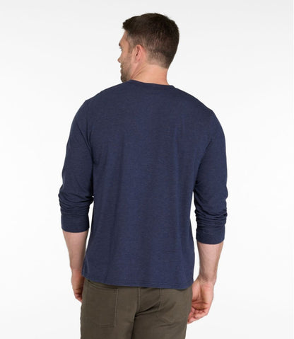Men's Comfort Stretch Performance® Pima Tee, Long-Sleeve Henley | L.L.Bean discount
