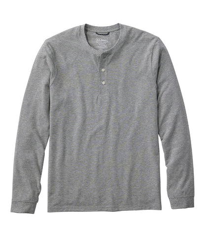 Men's Comfort Stretch Performance® Pima Tee, Long-Sleeve Henley | L.L.Bean discount