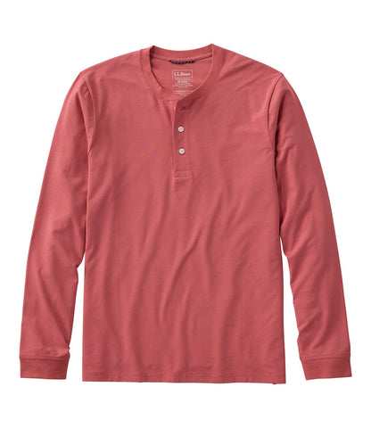 Men's Comfort Stretch Performance® Pima Tee, Long-Sleeve Henley | L.L.Bean discount