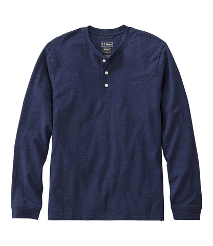 Men's Comfort Stretch Performance® Pima Tee, Long-Sleeve Henley | L.L.Bean discount
