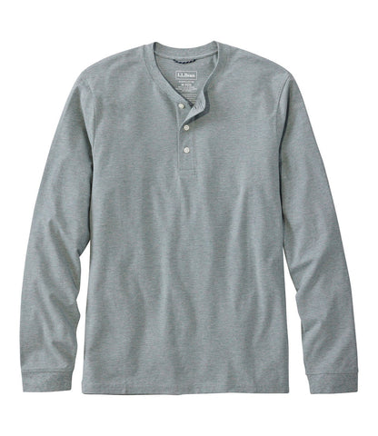 Men's Comfort Stretch Performance® Pima Tee, Long-Sleeve Henley | L.L.Bean discount