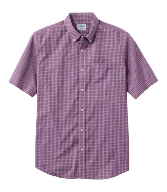 Men's Wrinkle-Free Kennebunk Sport Shirt, Traditional Fit Short-Sleeve Check | L.L.Bean US