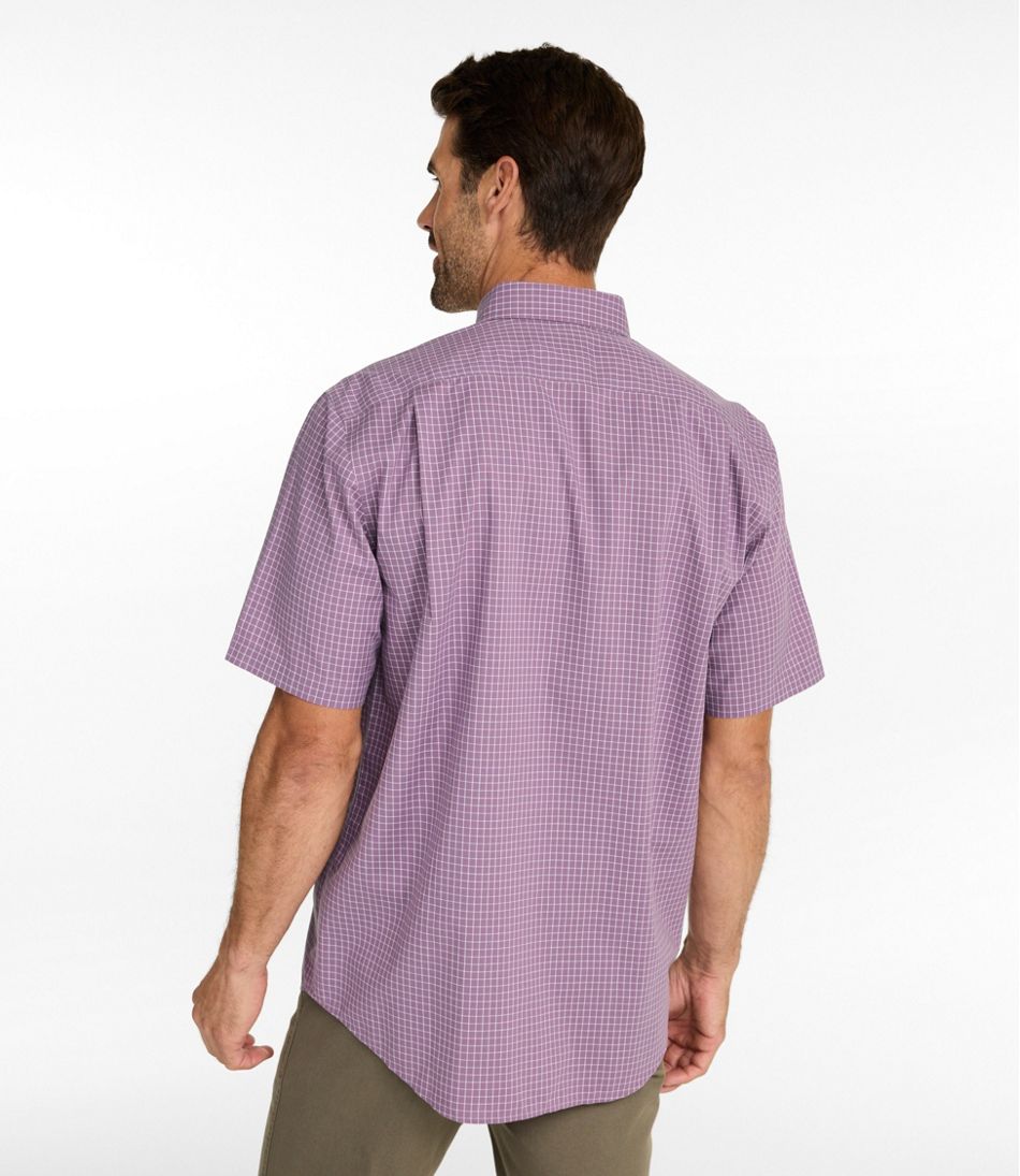 Men's Wrinkle-Free Kennebunk Sport Shirt, Traditional Fit Short-Sleeve Check | L.L.Bean US