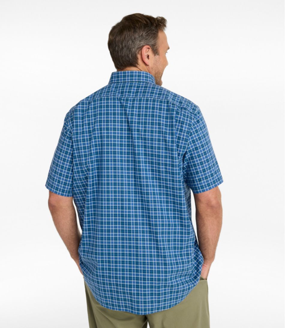 Men's Wrinkle-Free Kennebunk Sport Shirt, Traditional Fit Short-Sleeve Check | L.L.Bean US