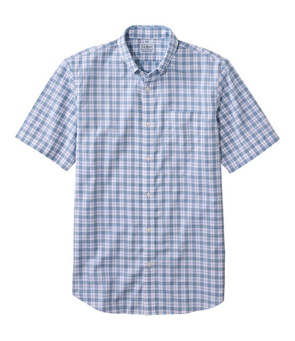 Men's Wrinkle-Free Kennebunk Sport Shirt, Traditional Fit Short-Sleeve Check | L.L.Bean US