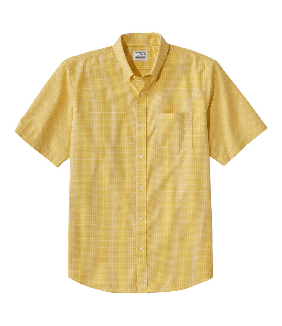 Men's Wrinkle-Free Kennebunk Sport Shirt, Traditional Fit Short-Sleeve Check | L.L.Bean US
