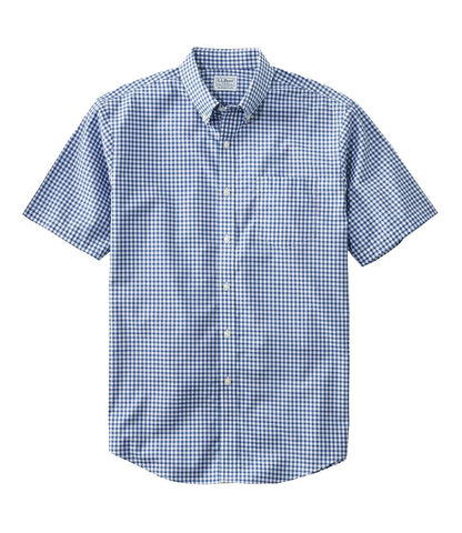 Men's Wrinkle-Free Kennebunk Sport Shirt, Traditional Fit Short-Sleeve Check | L.L.Bean US