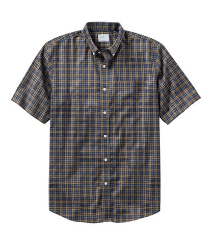 Men's Wrinkle-Free Kennebunk Sport Shirt, Traditional Fit Short-Sleeve Check | L.L.Bean US