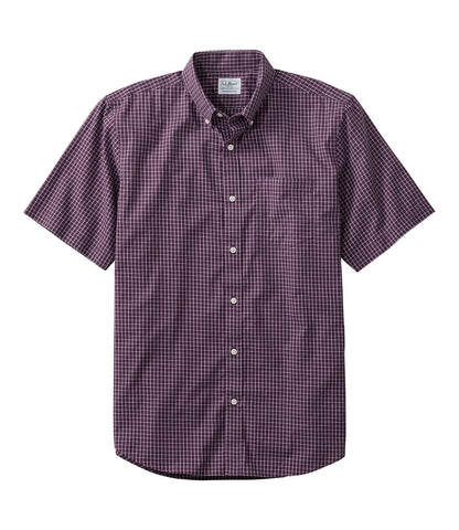 Men's Wrinkle-Free Kennebunk Sport Shirt, Traditional Fit Short-Sleeve Check | L.L.Bean US