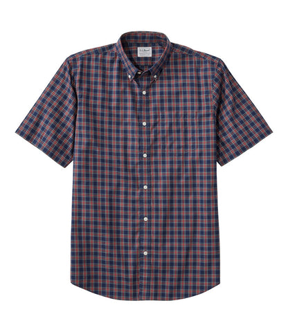 Men's Wrinkle-Free Kennebunk Sport Shirt, Traditional Fit Short-Sleeve Check | L.L.Bean US