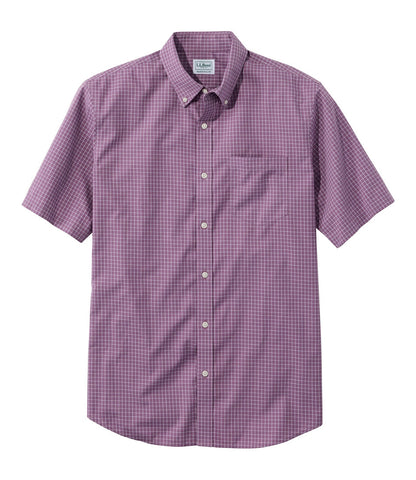 Men's Wrinkle-Free Kennebunk Sport Shirt, Traditional Fit Short-Sleeve Check | L.L.Bean US