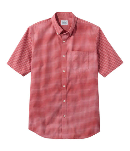 Men's Wrinkle-Free Kennebunk Sport Shirt, Traditional Fit Short-Sleeve Check | L.L.Bean US