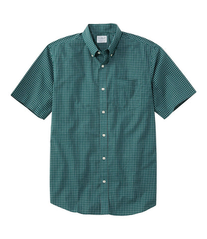 Men's Wrinkle-Free Kennebunk Sport Shirt, Traditional Fit Short-Sleeve Check | L.L.Bean US