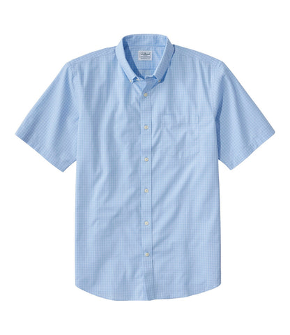 Men's Wrinkle-Free Kennebunk Sport Shirt, Traditional Fit Short-Sleeve Check | L.L.Bean US
