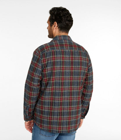 Men's Sherpa-Lined Scotch Plaid Shirt, Slightly Fitted | L.L.Bean sale