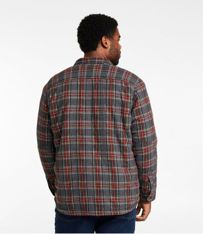 Men's Sherpa-Lined Scotch Plaid Shirt, Slightly Fitted | L.L.Bean sale