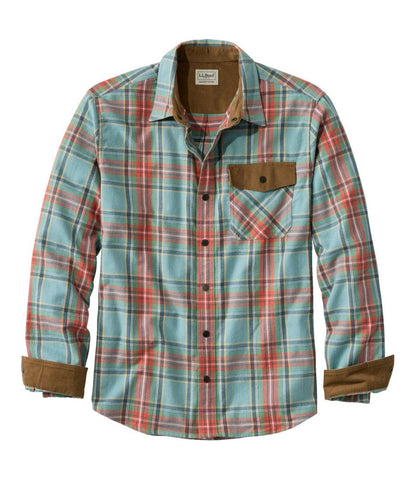 Men's Scotch Plaid Flannel Shirt, Snap-Front, Slightly Fitted Untucked Fit | L.L.Bean US