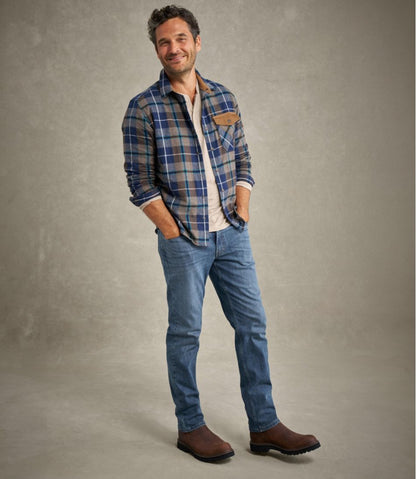 Men's Scotch Plaid Flannel Shirt, Snap-Front, Slightly Fitted Untucked Fit | L.L.Bean US