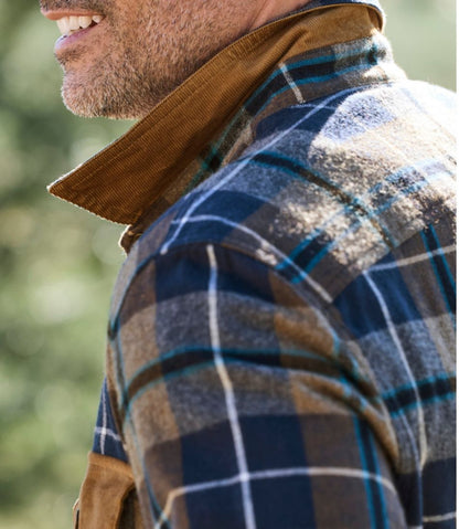 Men's Scotch Plaid Flannel Shirt, Snap-Front, Slightly Fitted Untucked Fit | L.L.Bean US