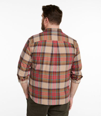 Men's Scotch Plaid Flannel Shirt, Snap-Front, Slightly Fitted Untucked Fit | L.L.Bean US