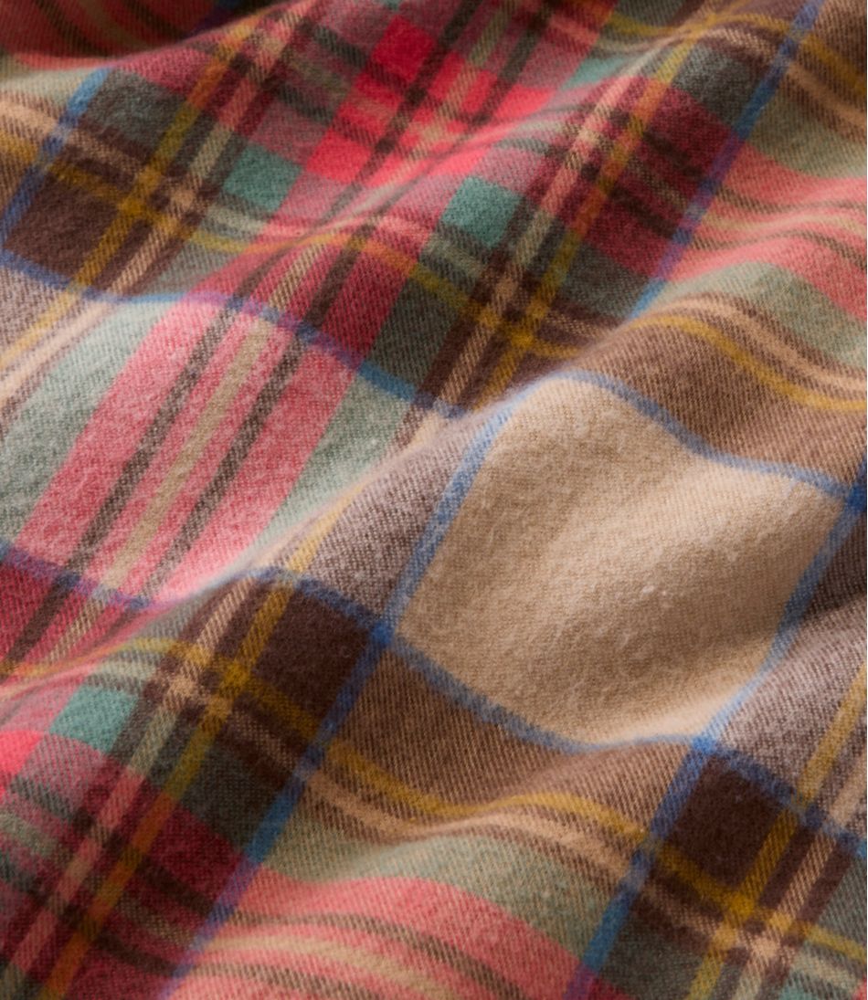 Men's Scotch Plaid Flannel Shirt, Snap-Front, Slightly Fitted Untucked Fit | L.L.Bean US