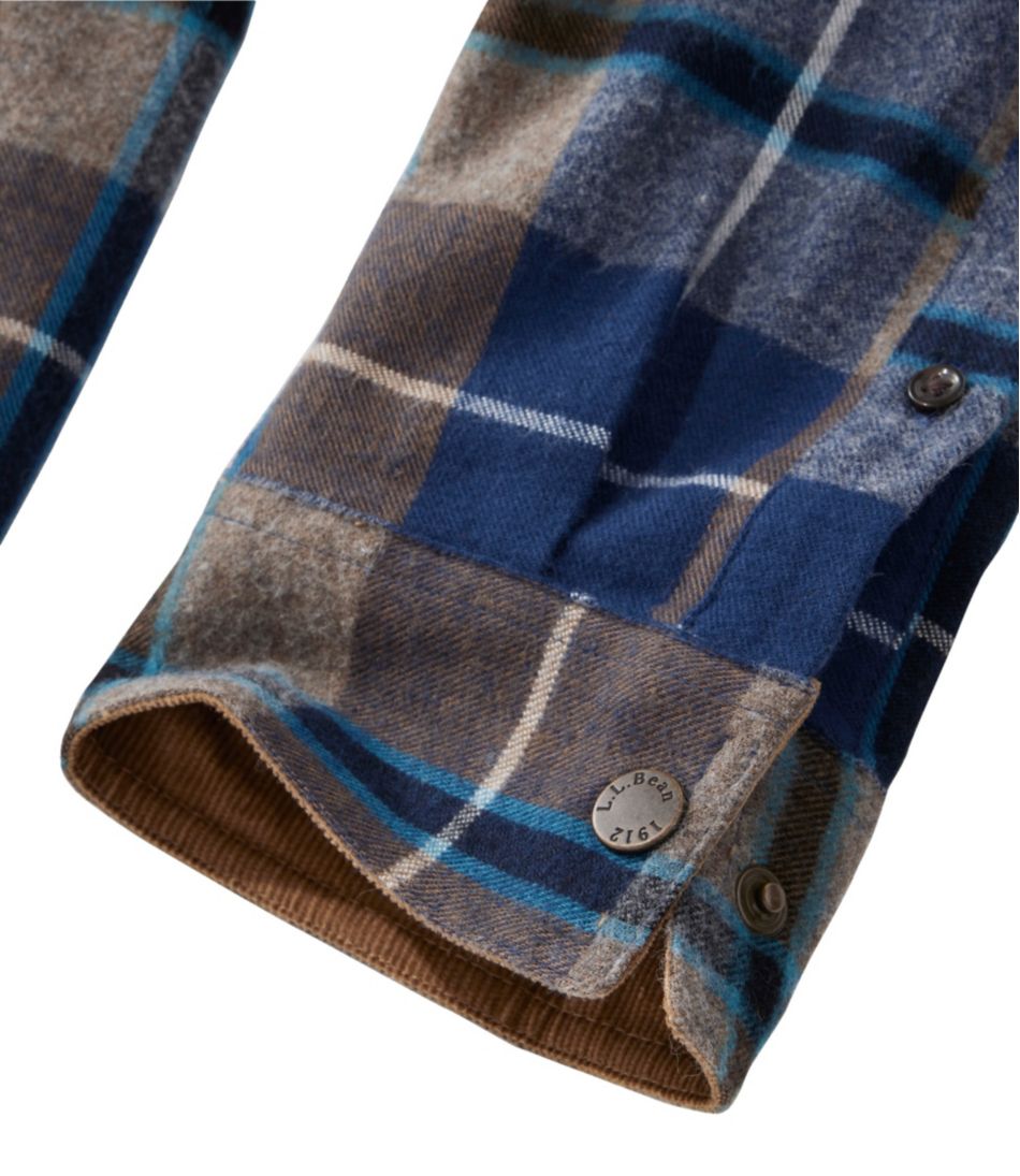 Men's Scotch Plaid Flannel Shirt, Snap-Front, Slightly Fitted Untucked Fit | L.L.Bean US