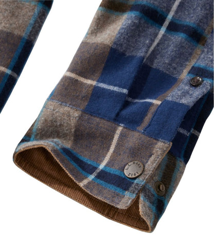 Men's Scotch Plaid Flannel Shirt, Snap-Front, Slightly Fitted Untucked Fit | L.L.Bean US