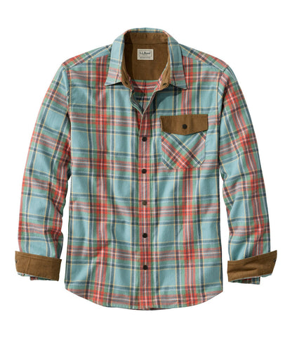 Men's Scotch Plaid Flannel Shirt, Snap-Front, Slightly Fitted Untucked Fit | L.L.Bean US