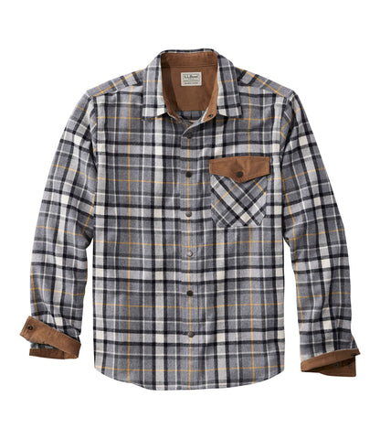 Men's Scotch Plaid Flannel Shirt, Snap-Front, Slightly Fitted Untucked Fit | L.L.Bean US