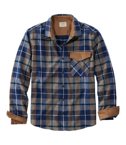 Men's Scotch Plaid Flannel Shirt, Snap-Front, Slightly Fitted Untucked Fit | L.L.Bean US