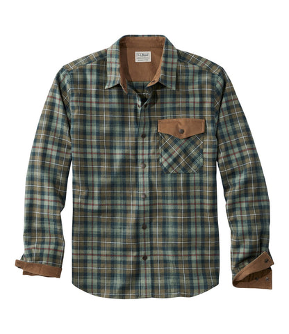 Men's Scotch Plaid Flannel Shirt, Snap-Front, Slightly Fitted Untucked Fit | L.L.Bean US