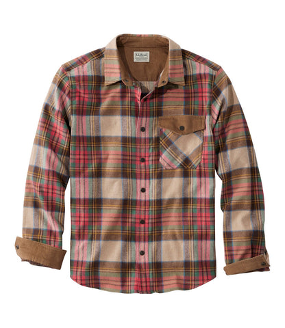 Men's Scotch Plaid Flannel Shirt, Snap-Front, Slightly Fitted Untucked Fit | L.L.Bean US