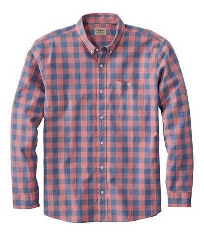 Men's Comfort Stretch® Chambray Shirt, Traditional Untucked Fit, Long-Sleeve, Print | L.L.Bean online