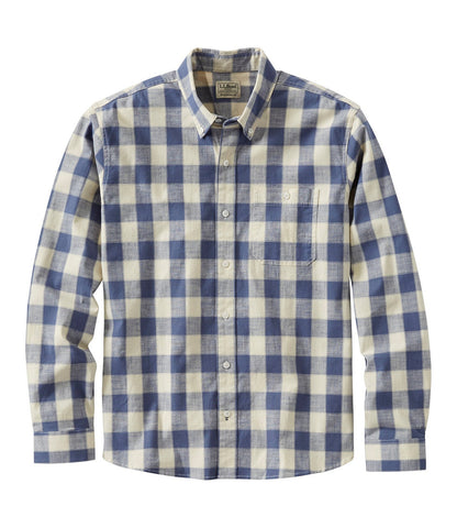 Men's Comfort Stretch® Chambray Shirt, Traditional Untucked Fit, Long-Sleeve, Print | L.L.Bean online