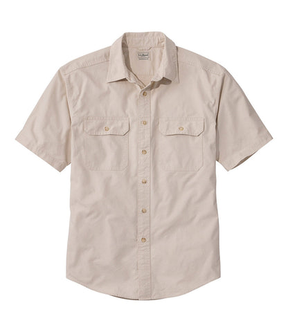 Men's Sunwashed Canvas Shirt, Traditional Fit Short-Sleeve | L.L.Bean sale