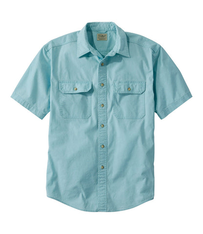 Men's Sunwashed Canvas Shirt, Traditional Fit Short-Sleeve | L.L.Bean sale