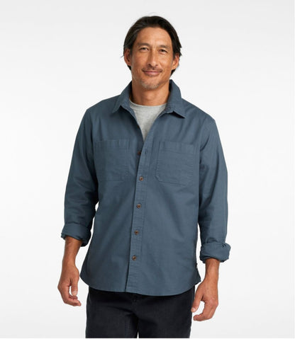 Men's BeanFlex® Twill Shirt, Slightly Fitted Untucked Fit, Long-Sleeve | L.L.Bean online
