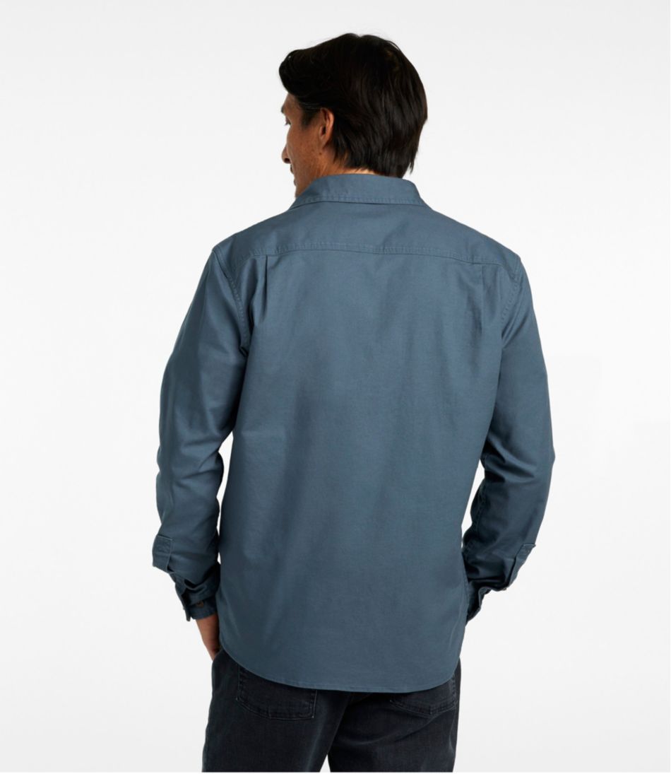 Men's BeanFlex® Twill Shirt, Slightly Fitted Untucked Fit, Long-Sleeve | L.L.Bean online