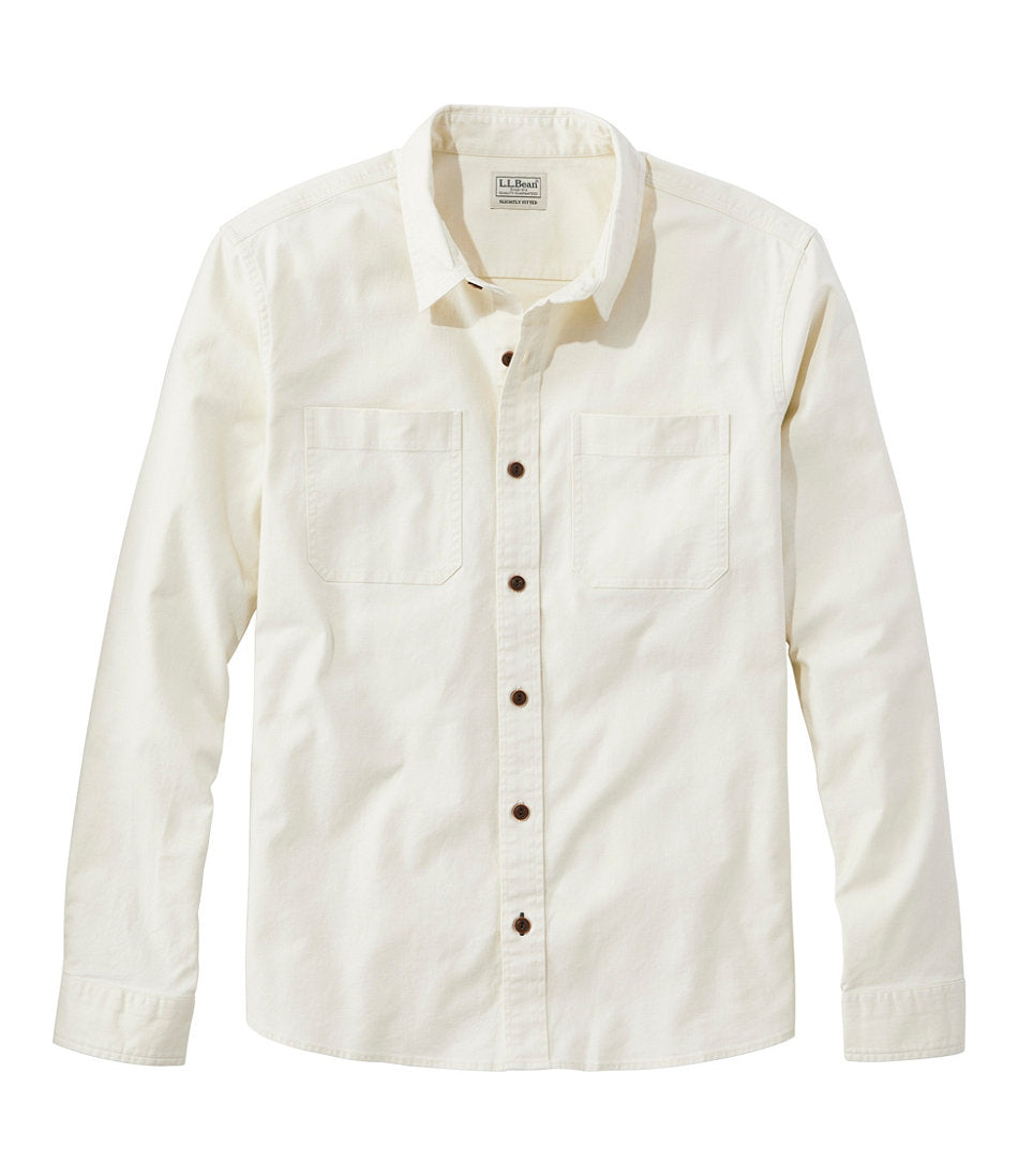 Men's BeanFlex® Twill Shirt, Slightly Fitted Untucked Fit, Long-Sleeve | L.L.Bean online